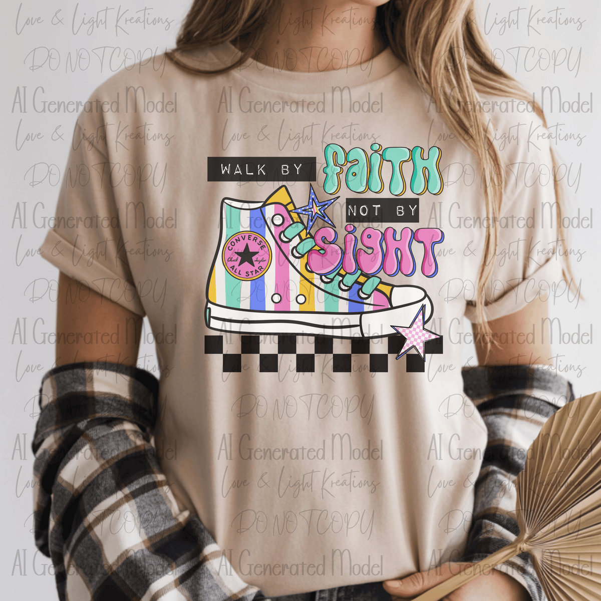 Walk By Faith Not By Sight Checkered