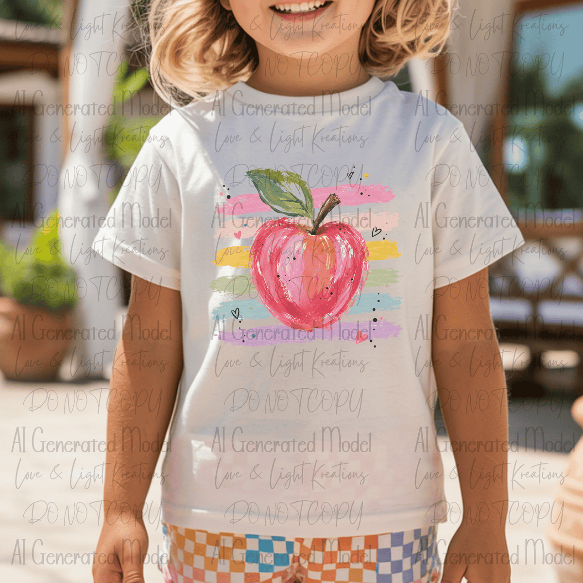 Watercolor Teacher Apple