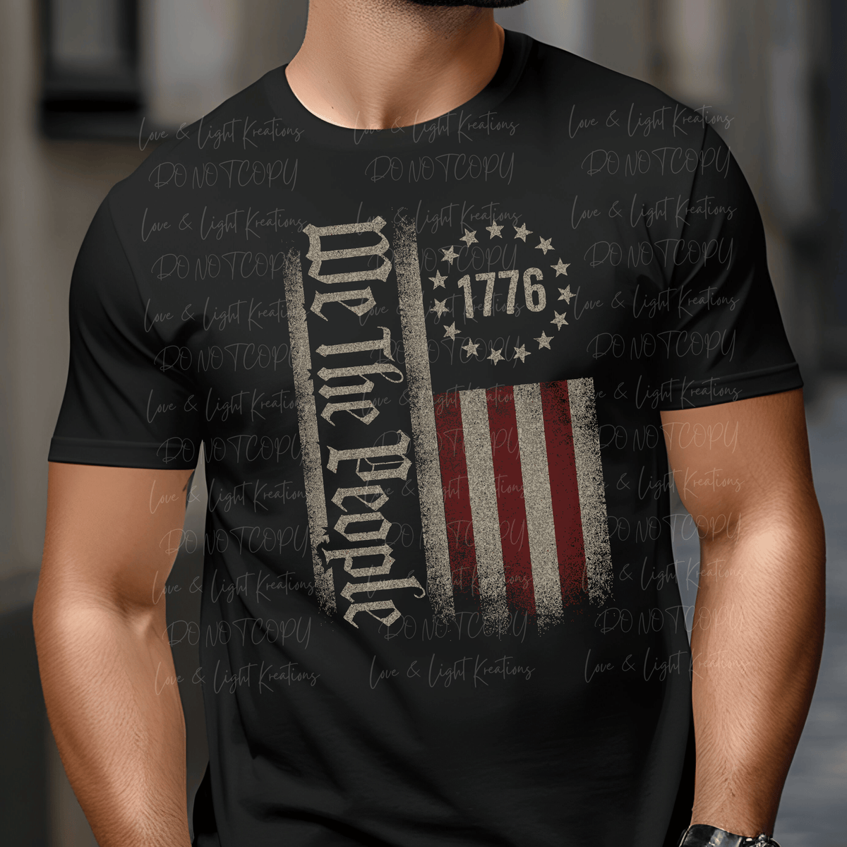 We The People White and Red Flag 1776