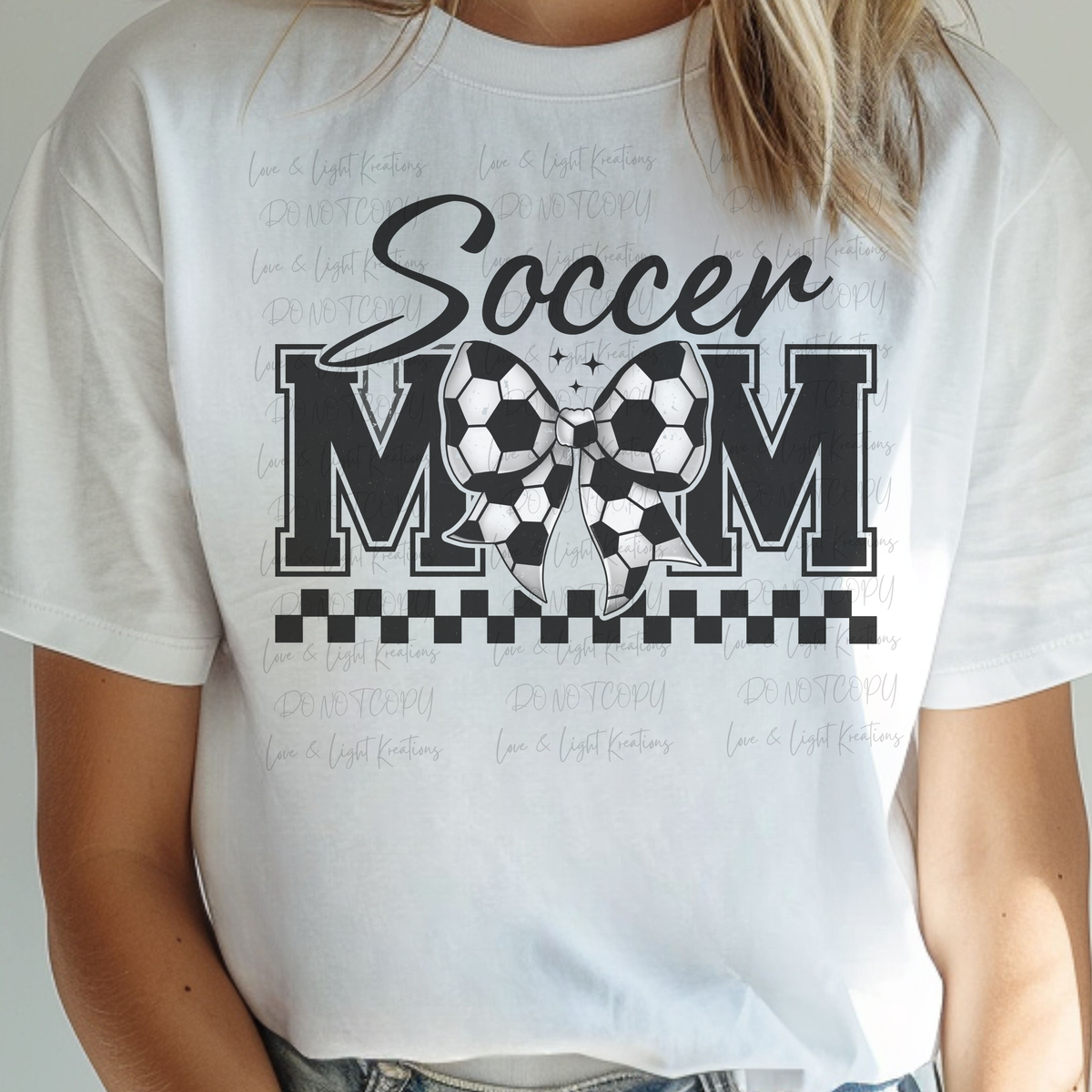 Retro Soccer Mom Coquette Bow