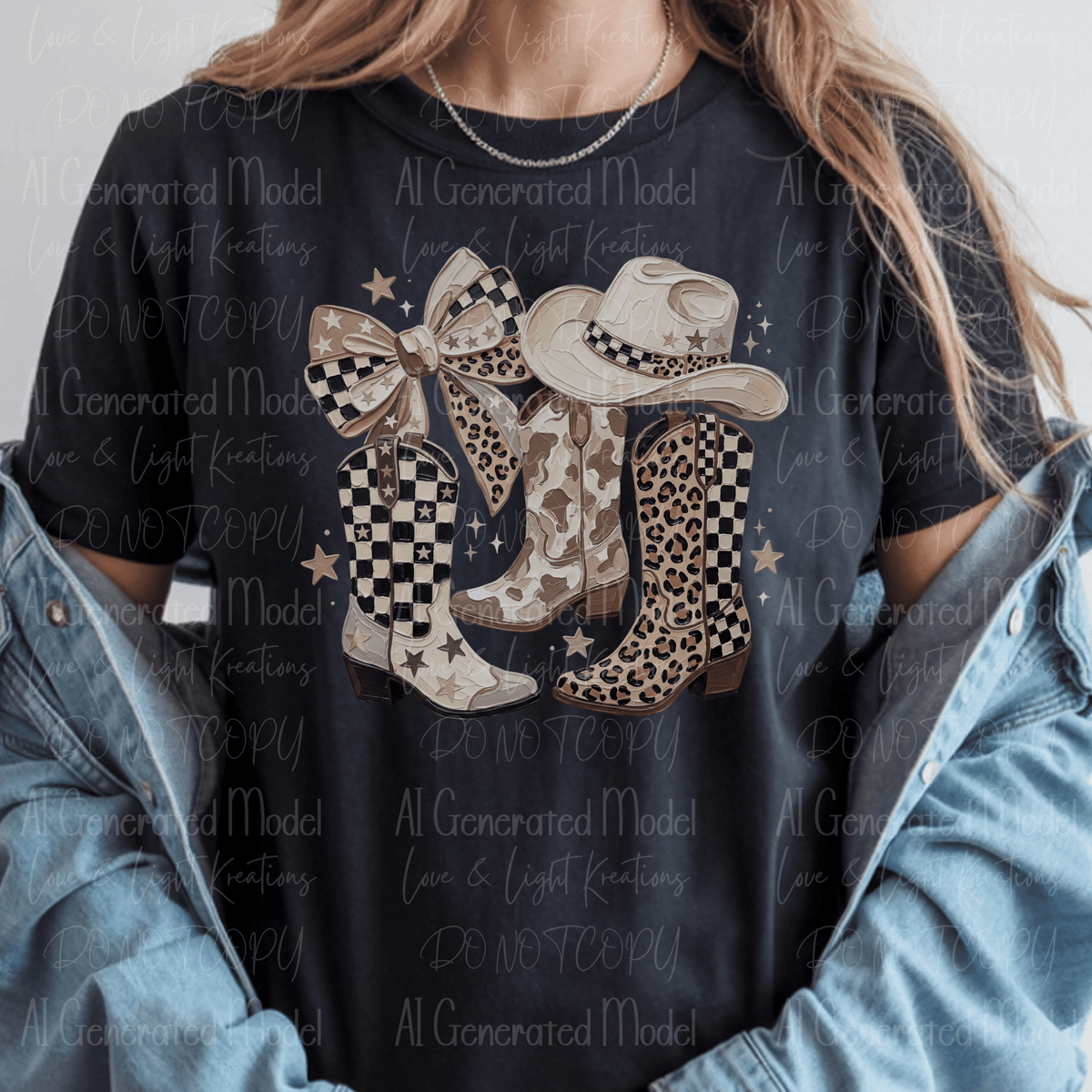 Western Coquette Oil Paint Cowgirl