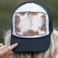 Western Cow and Leopard Print Background