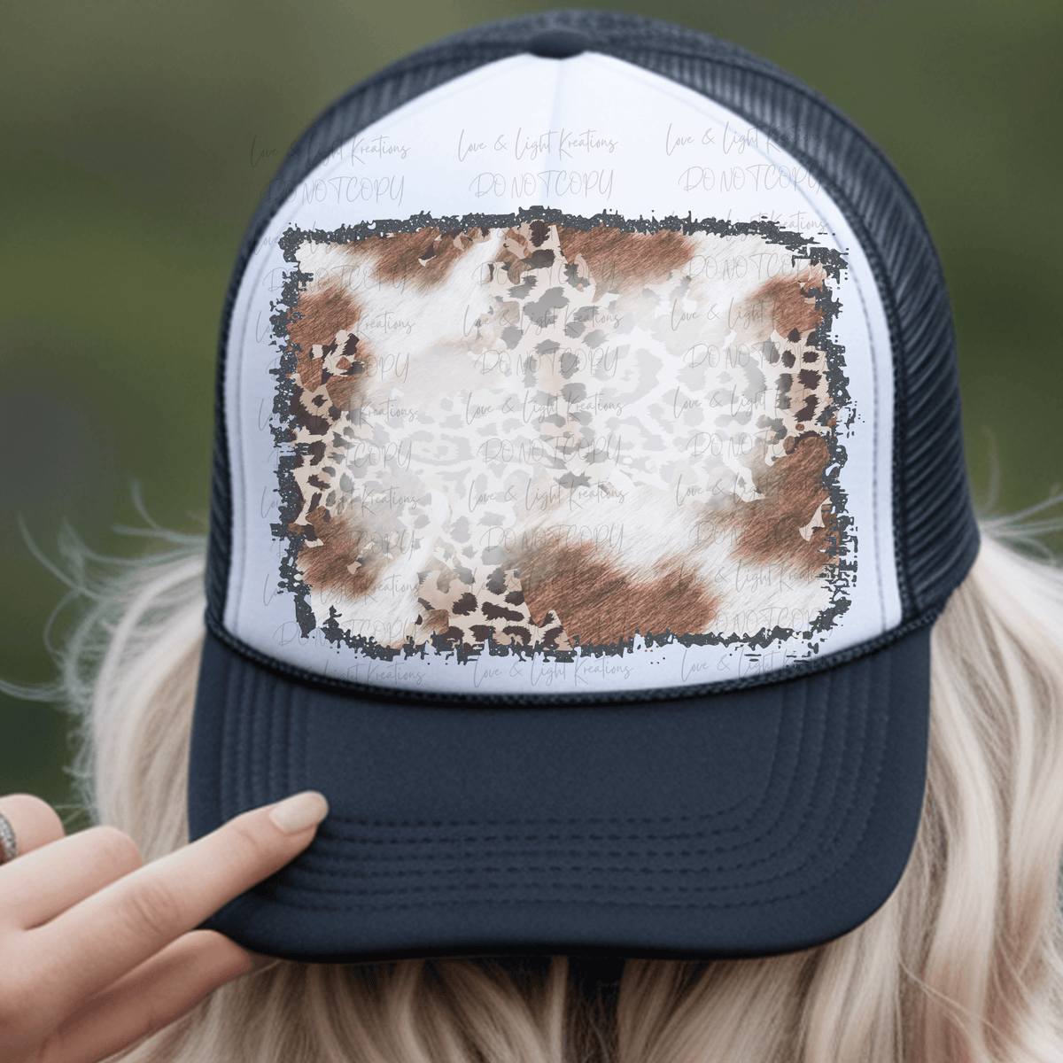 Western Cow and Leopard Print Background