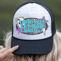 Western Cyan Yeehaw with Leopard Print