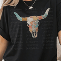 Western Patchwork Cow Skull