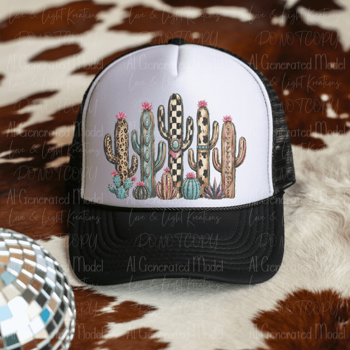 Western Pattern Cactuses