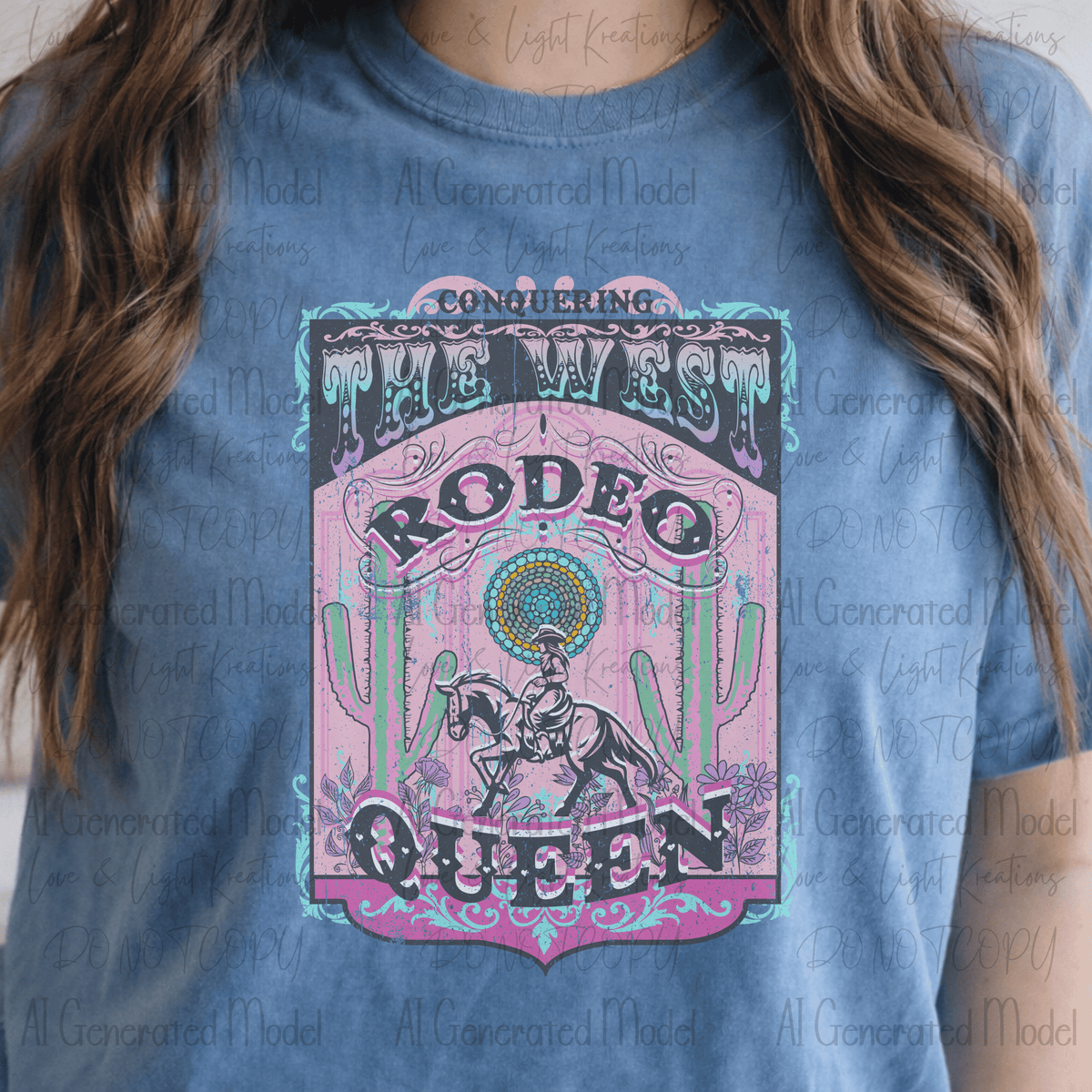Western Rodeo Queen Distressed