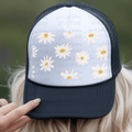 White Daisy Hat Background