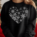 White Snowflake Heart