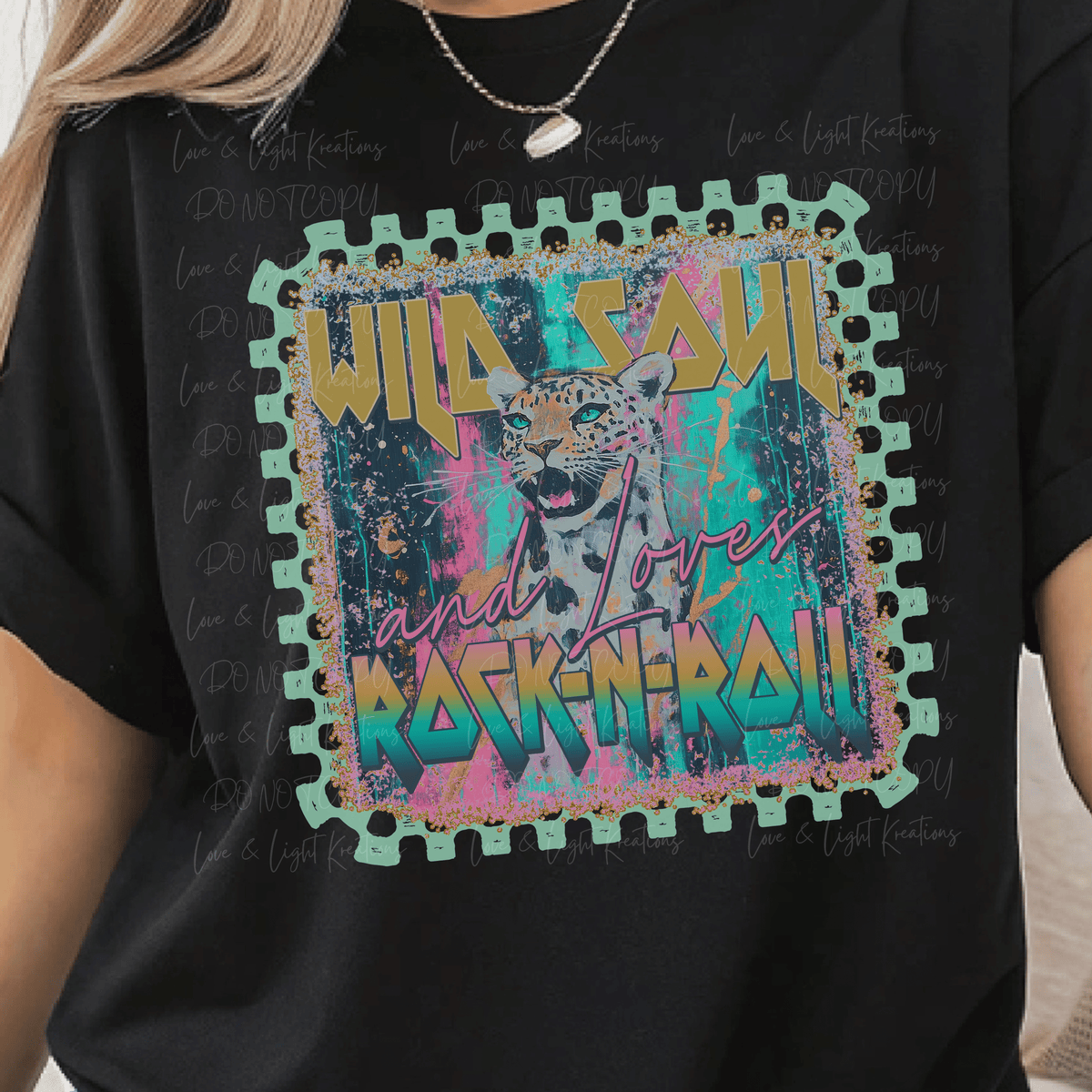 Wild Soul and Loves Rock N Roll with Leopard and Retro