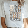 Worship Through the Worry Different Print Letters