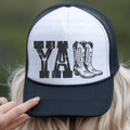 Yall with Cowboy Boots Black