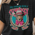 You Shoulda Been a Cowboy Western Leopard with Cowgirl Hat