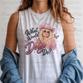 what Would Dolly Do Pink Cowgirl and Butterfly